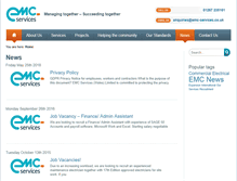Tablet Screenshot of emc-services.co.uk
